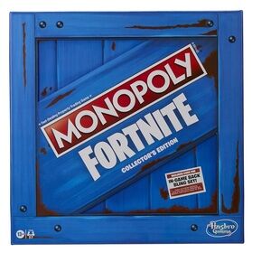Hasbro Monopoly Fortnite Collector's Edition Board Game - Blue